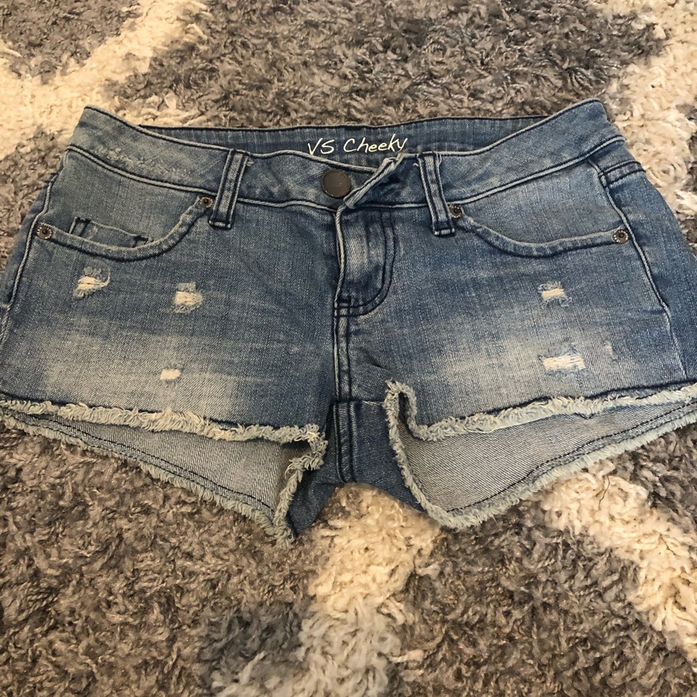 Victoria secrets low rise jean shorts Size 2